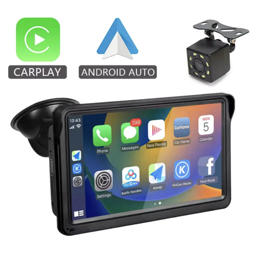 Écran CarPlay sans fil 7 pouces avec support